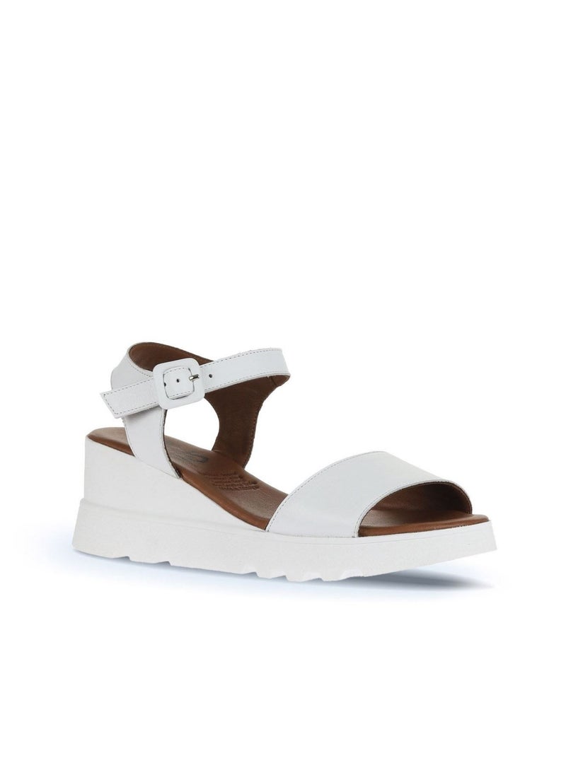 Bueno BUENO Women's Wedge Sandals – Strappy Open-Toe Design with Ankle Buckle Closure and Cushioned Sole for Stylish All-Day Wear  - Image 2