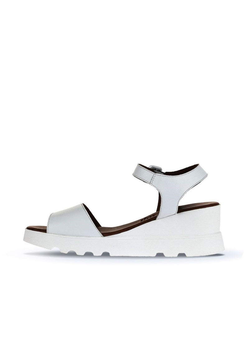 Bueno BUENO Women's Wedge Sandals – Strappy Open-Toe Design with Ankle Buckle Closure and Cushioned Sole for Stylish All-Day Wear  - Image 3