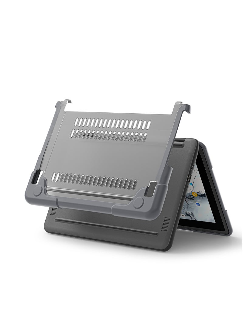 GULFLINK Hard Shell Case Cover with Kickstand Shockproof Function For Dell, Chrome book 3100/3110 11.6 inch Grey  - Image 2