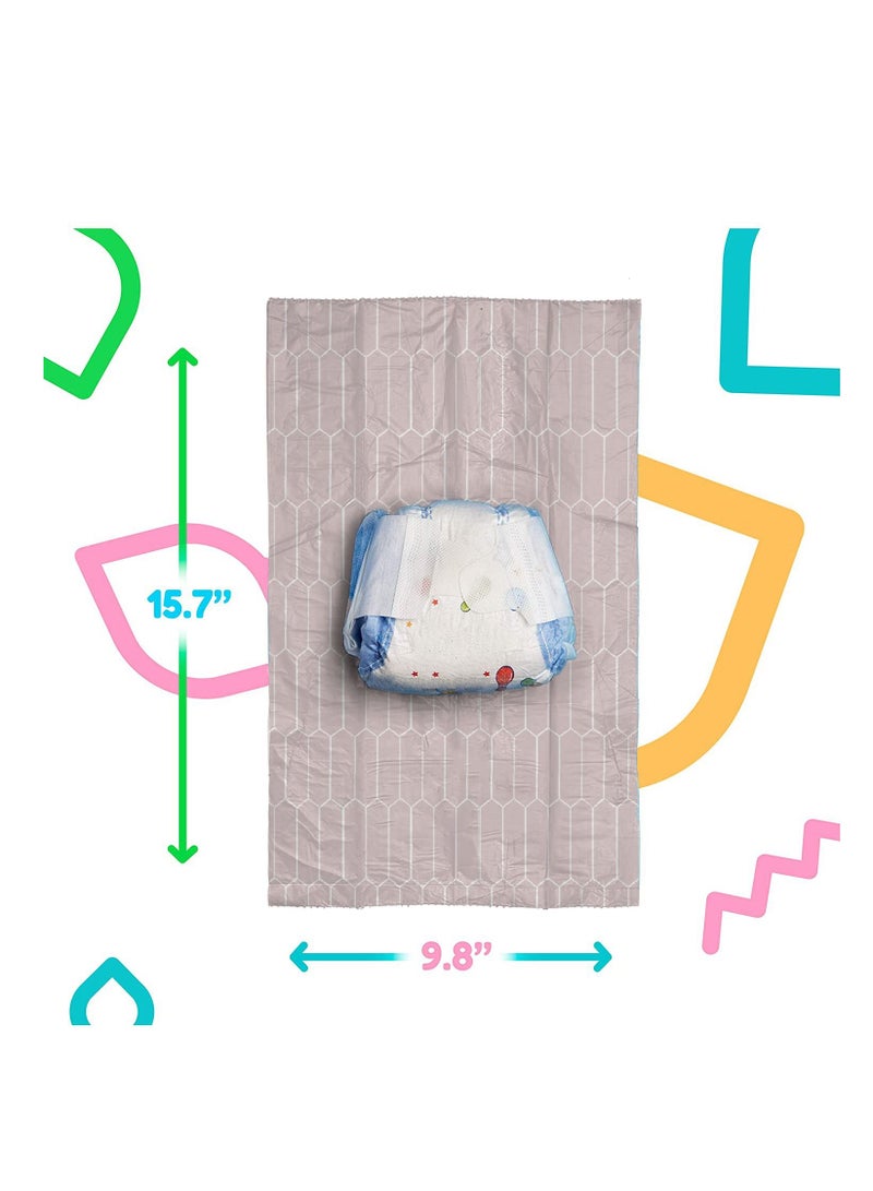 LuQu Diaper Bag Dispenser Refills Disposable Unscented Waste Bags-Pack of 5 - Image 4