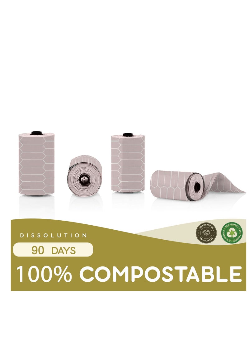 LuQu Diaper Bag Dispenser Refills Disposable Unscented Waste Bags-Pack of 5 - Image 2