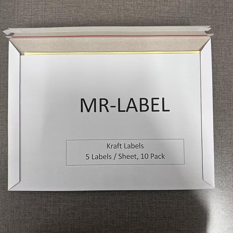 Mr-Label - 1â€Ã—8â€ Printable Kraft Soap Wrap Labels - Belly Band Stickers for Handmade Soap Bars â€“ Laser & Inkjet Compatible, Easy Application, Permanent Adhesive(25 sheets/125 Labels) - Image 5