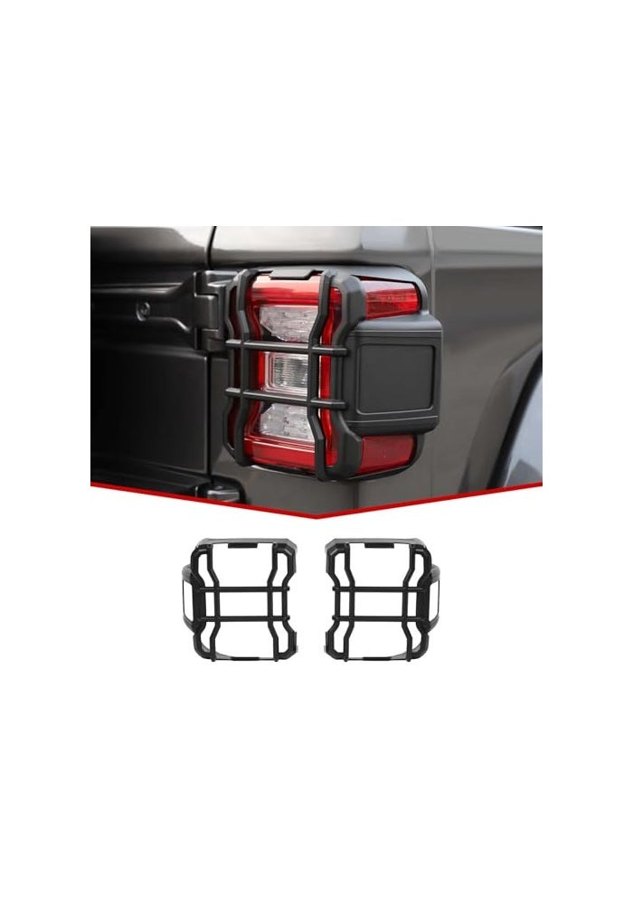 JeCar LED Brake Light Covers Taillight Guards Rear Lamp Trim Covers Exterior Accessories Compatible with Jeep Wrangler JL JLU 20182023 - Image 1