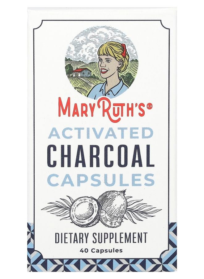 Activated Charcoal Capsules 40 Capsules