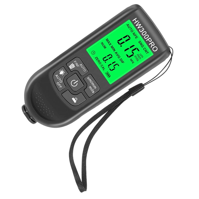 مقياس سمك الطلاء الرقمي للسيارات، مغناطيسي وغير مغناطيسي، نطاق قياس دقيق، مدمج، محمول. - Image 1