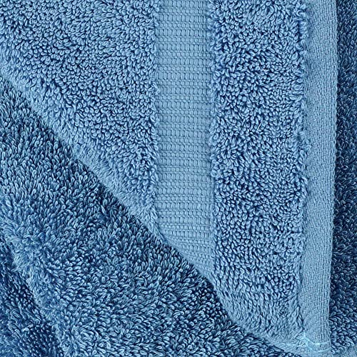 Towel Bazaar 4-Piece Bath Towel Set, Cotton Turkish Towels, 27x54 Luxury Towel Super Soft and Absorbent, Perfect Use for Bathroom, Shower Towels - Wedgewood - Image 4