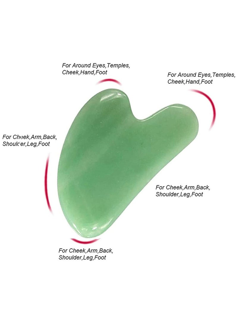 LIMOS Face Roller and Gua Sha Face Spa Facial Massage Kit for Face Care Slimming Face(Green) - Image 3