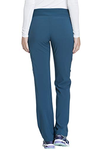 Cherokee iFlex CK002 Mid Rise Pull-On Pant Caribbean Blue M - Image 4