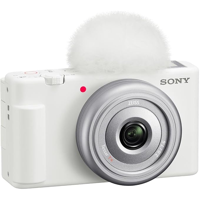 Sony ZV-1F Vlogging Camera, White, Bundle with Extreme 32GB SD Card, Camera Bag, Tripod, for Point and Shoot Camera, Complete Digital Vlog Camera Kit, 1-Year Warranty - Image 2