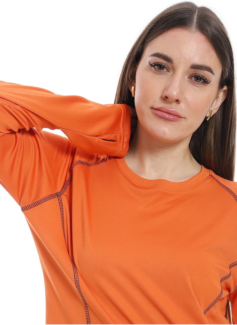 Caesar women sport t-shirt with Long sleeves  - Image 3