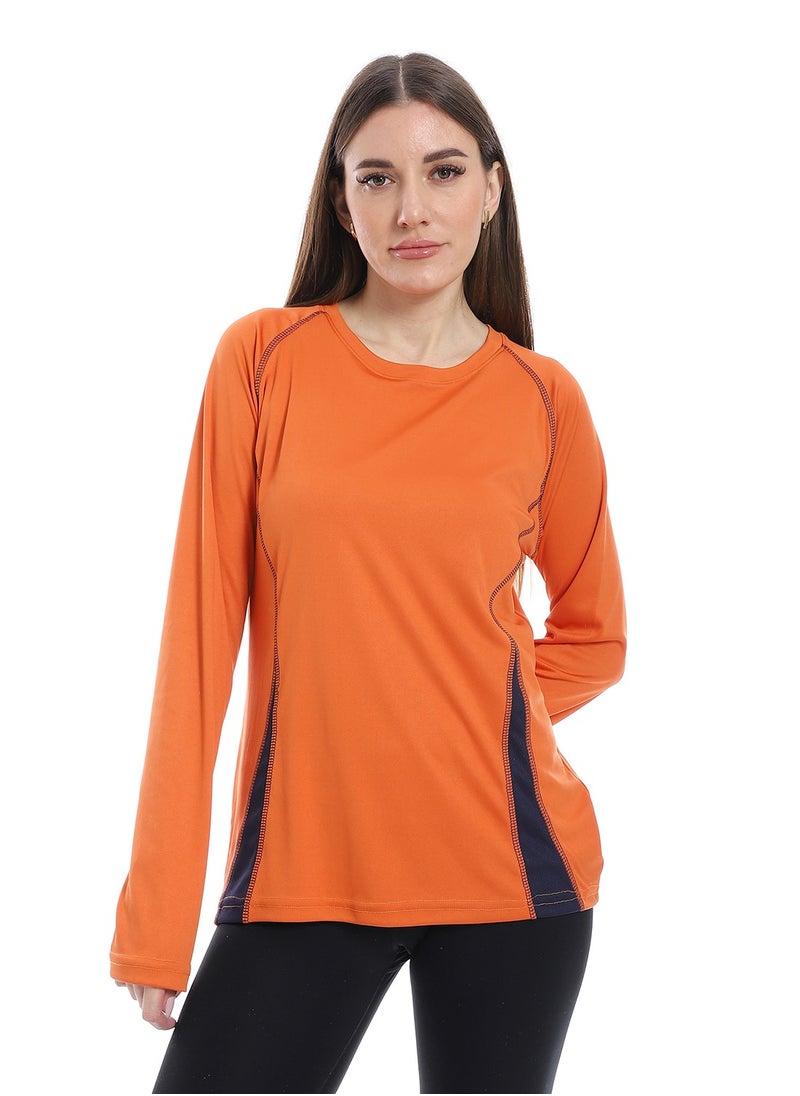 Caesar women sport t-shirt with Long sleeves  - Image 2