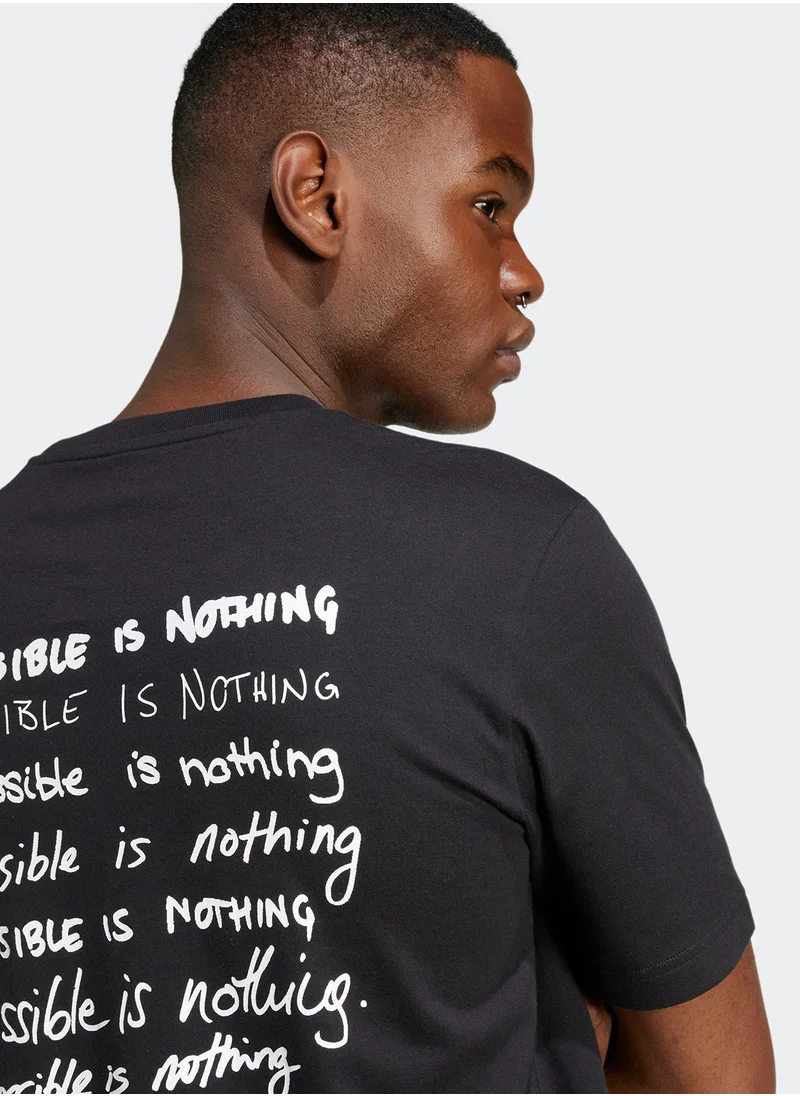 Adidas Impossible Is Nothing Graphic T-Shirt