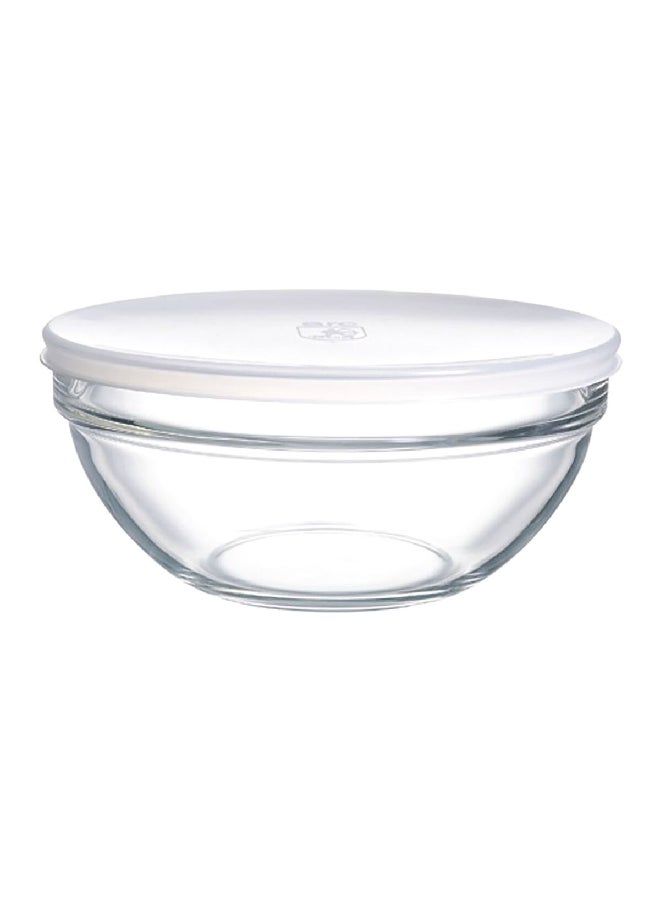 Luminarc Empilable Tempered Glass Salad Bowl with Lid White and Transparent 200 ml H1152 - Image 2