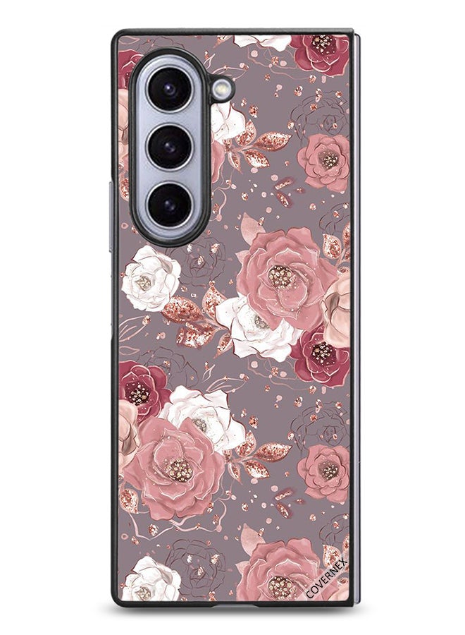Covernex Samsung Galaxy Z Fold6 Protective Case Cover Floral Wallpaper - Image 1