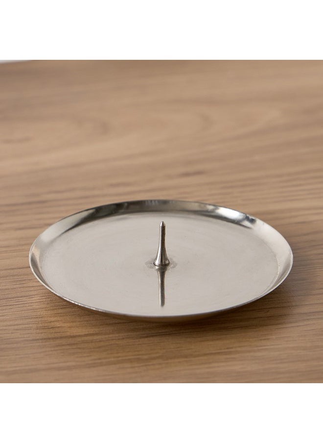 Home Box Calot Nickel Metal Tealight Stand 10 x 1 x 10 cm  - Image 1