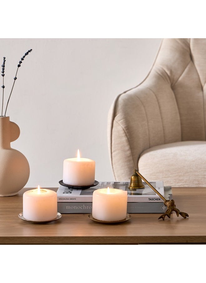Home Box Calot Nickel Metal Tealight Stand 10 x 1 x 10 cm  - Image 3