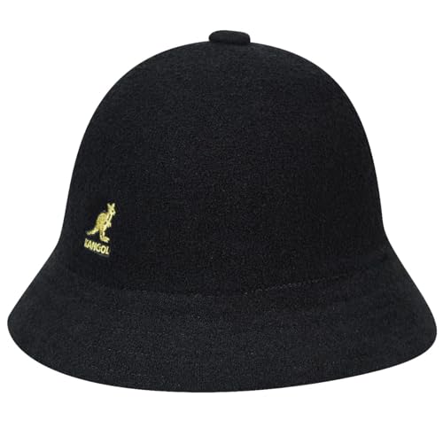 KANGOL قبعة كانغول برمودا الكاجوال للرجال والنساء، كبيرة، سوداء/ذهبية - Image 3