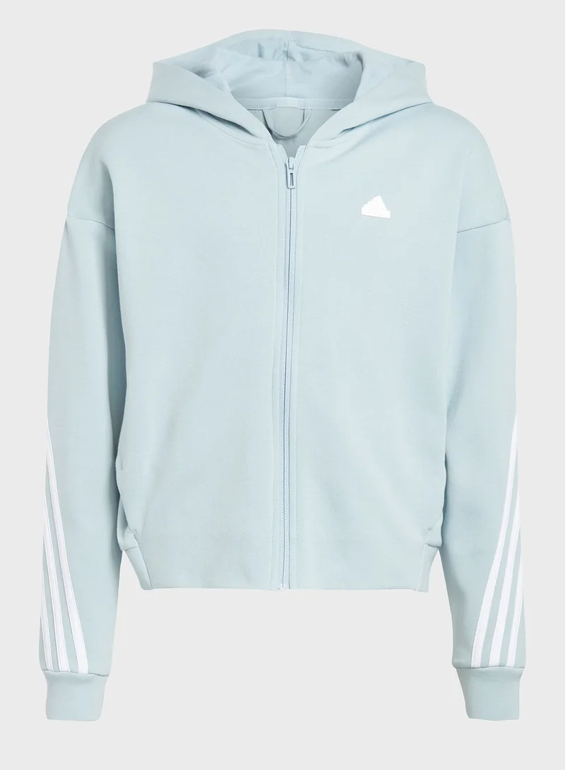 Adidas Future Icons 3-Stripes Full-Zip Hoodie