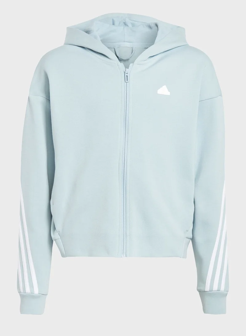 Adidas Future Icons 3-Stripes Full-Zip Hoodie