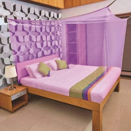Divayanshi Mosquito Net for King Size Double Bed Polycotton (6.5 * 6.5, Purple) - Image 2
