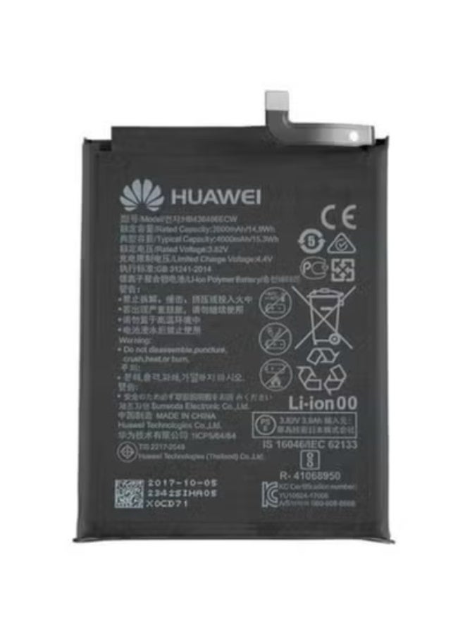MUNTAQI HB436486ECW 4000mAh Replacement Battery for Huawei Mate 10, Mate 10 Pro, Mate 20, P20 Pro, Honor 20 Pro, Nova 5Z, 5i Pro, View 20 â€“ High-Capacity Long-Lasting Li-ion Rechargeable Battery â€“ Reliable Power Backup for Huawei Smartphones - Image 1