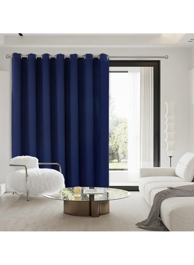 Intex Curtains House - Intex Curtains House Luxury Blackout Curtains-Steel Grommets-Thermal Insulated Fabric-For Room Darkness - 1 Panel - Image 1