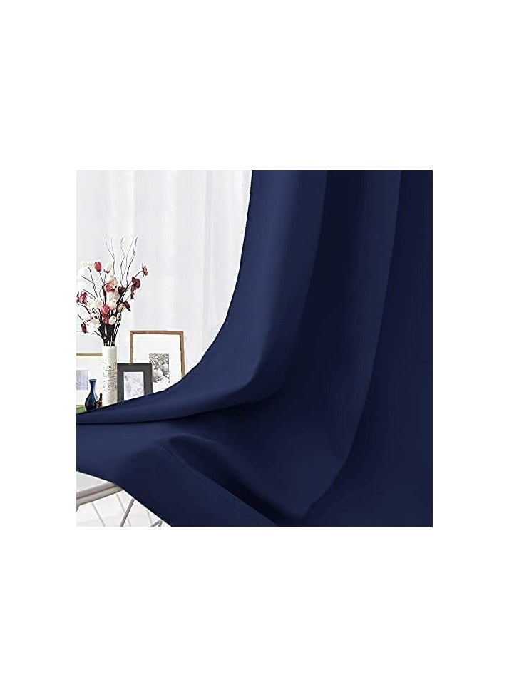 Intex Curtains House - Intex Curtains House Luxury Blackout Curtains-Steel Grommets-Thermal Insulated Fabric-For Room Darkness - 1 Panel - Image 1