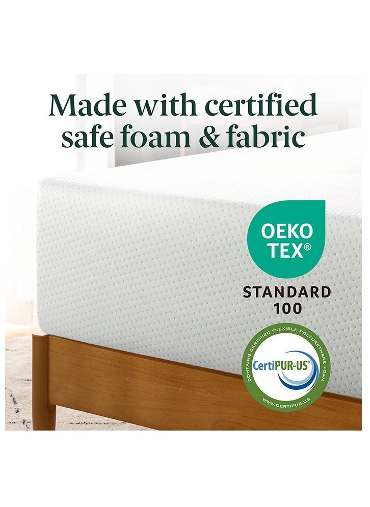 Zinus Green Tea Memory Foam Mattress, King, Fiberglass free, Medium Firm Feel, Zoned Pressure Relief, Certified Safe Foams & Fabric, Mattress in A Box (193.0 X 203.2 X 30.5 CM) - Image 3