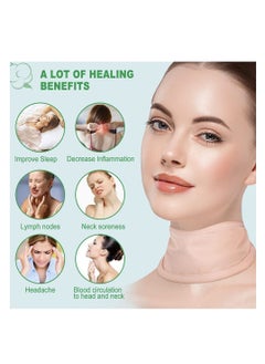 Excefore Castor Oil Pack Wrap, Adjustable Reusable Organic Castor Oil Pack Kit, Castor Oil Packs for Liver Detox, Less Stress, Castor Oil Free, Cotton Machine Washable Leak Proof(Skin Color Waist+Neck)  - Image 3