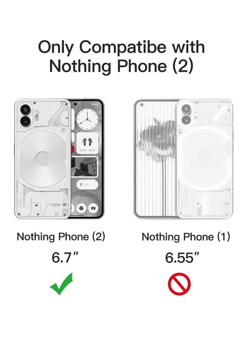MIGOFAST Case for Nothing Phone 2 Case Cover Transparent Anti Scratch Case Shock Absorbent Bumper Protective Transparent Back Cover with Camera Protection for Nothing Phone 2 Clear - Image 5