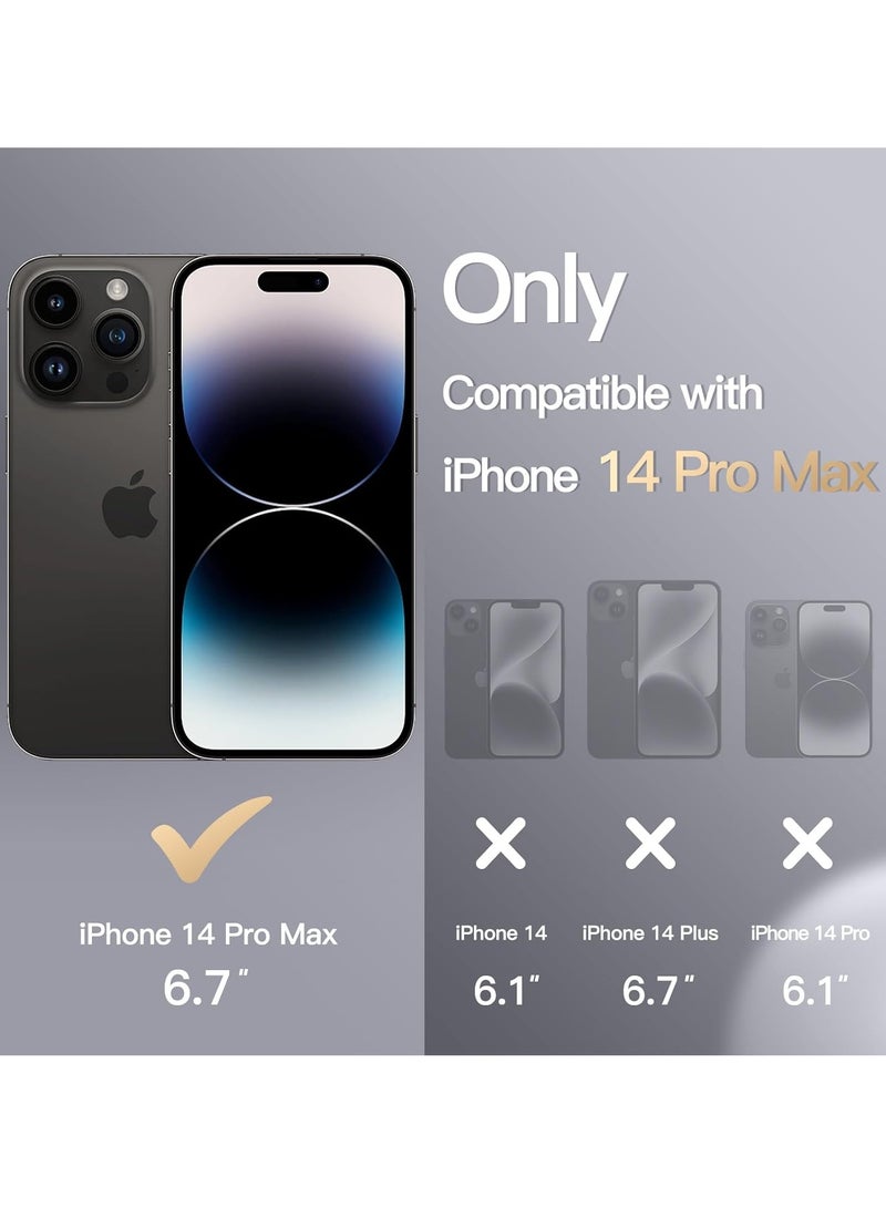 دوسالا جراب iPhone 14 Pro Max، جراب هاتف من السيليكون السائل لهاتف iPhone 14 Pro Max مقاس 6.7 بوصة، غطاء واقٍ ناعم حريري ملون (أسود) - Image 2