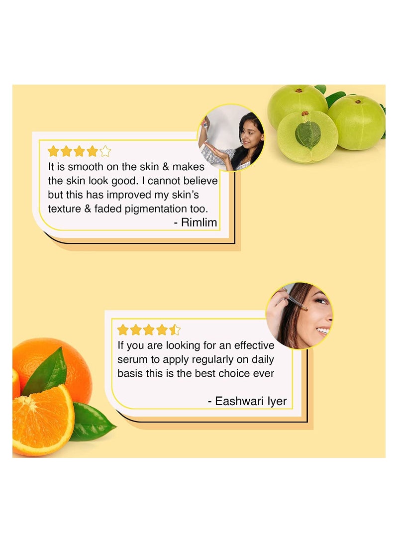 Aryanveda Vitamin C Face Serum For Brighter And illuminated Skin With Orange Lemon 30 ML - Image 2