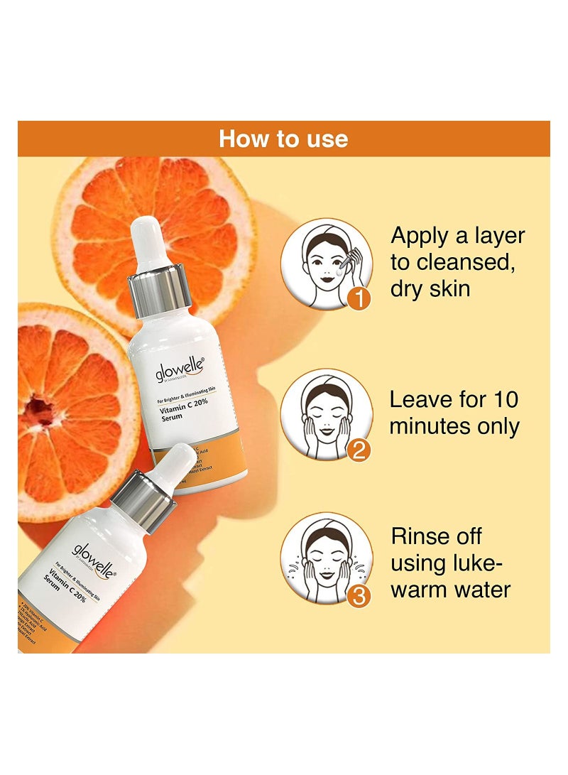 Aryanveda Vitamin C Face Serum For Brighter And illuminated Skin With Orange Lemon 30 ML - Image 3