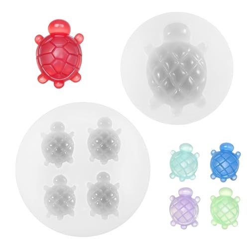 WJIAAA Sea Turtle Resin Mold Mini Silicone Epoxy Resin Molds For Pendants Figurines Diy Craft Keychains Jewelry Decorations Home Micro Landscape Decor - Image 1