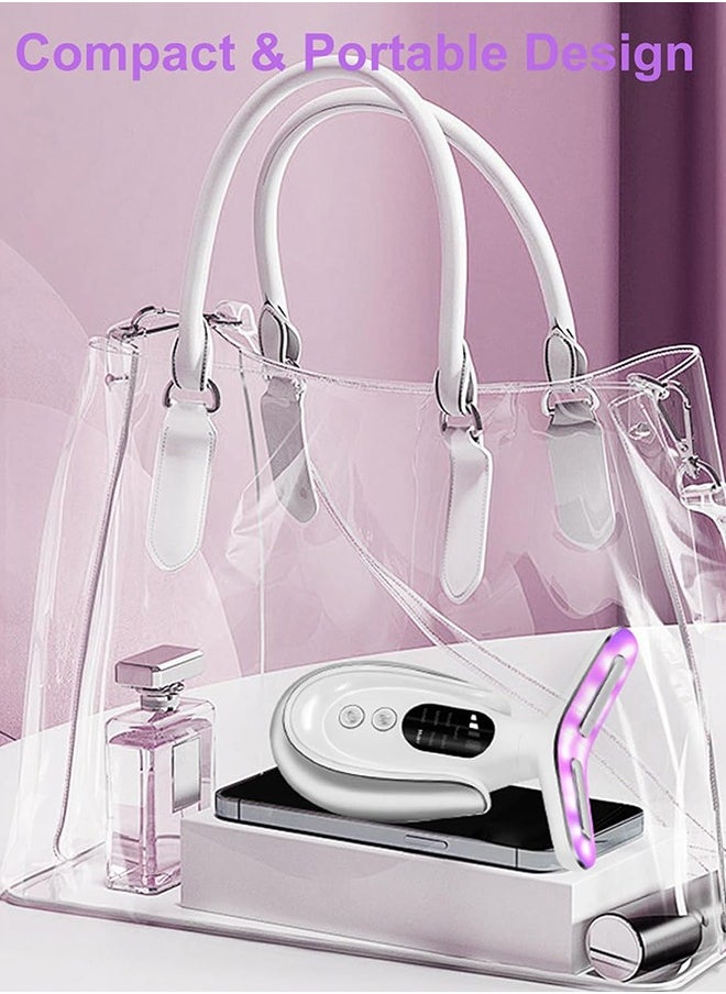 Neck Beauty Device, 7 Modes Microcurrent Face Lift Device, with Vibration, 45±5°C Heating Function, Anti-Wrinkle Face Device for Skin Care,Smoothing Wrinkles,Firming Skin and Neck Lifting
