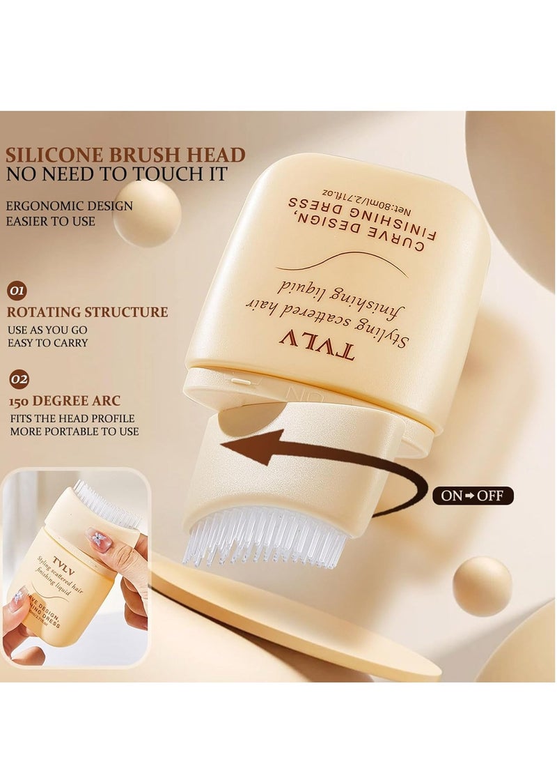 TVLV 2Pcs Hair Finishing Stick, Anti-Frizz Styling Cream Wand, Slick & Flyaway Hair Tamer Stick for Hair, Edge Control Small Broken Hair Cream/Gel for Women and Men, Naturally Refreshing, Non-Sticky 80ml*2 - Image 3