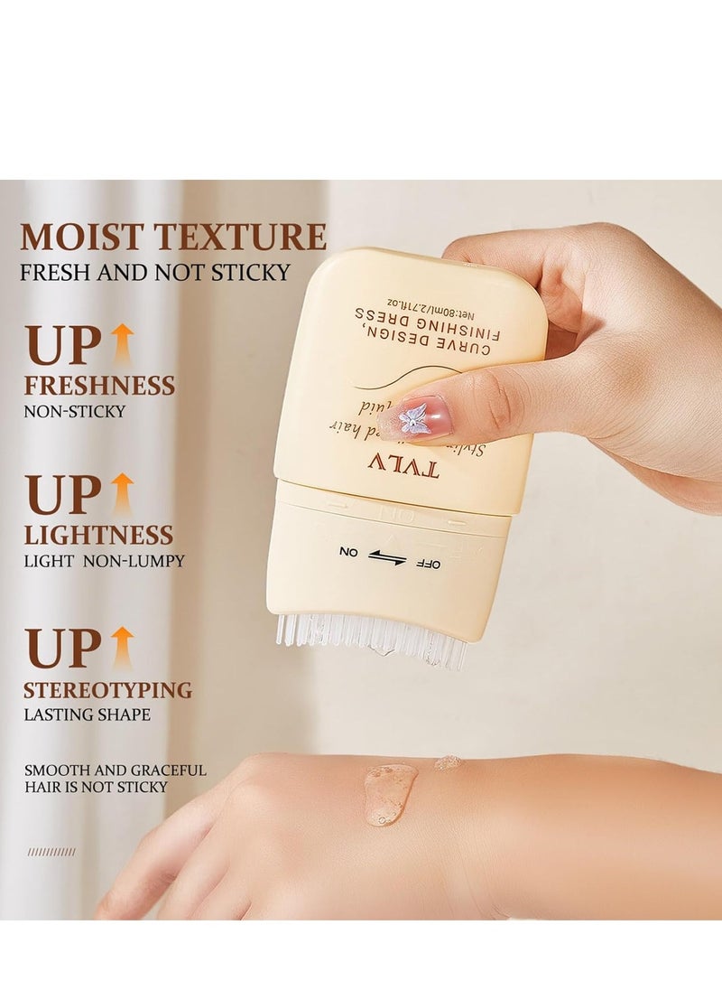 TVLV 2Pcs Hair Finishing Stick, Anti-Frizz Styling Cream Wand, Slick & Flyaway Hair Tamer Stick for Hair, Edge Control Small Broken Hair Cream/Gel for Women and Men, Naturally Refreshing, Non-Sticky 80ml*2 - Image 4