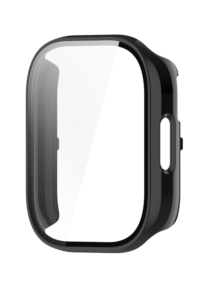 Case Compatible with Redmi Watch 5 Lite,All-Round Shockproof Hard PC Protective Case with Screen Protector,Black - Image 4