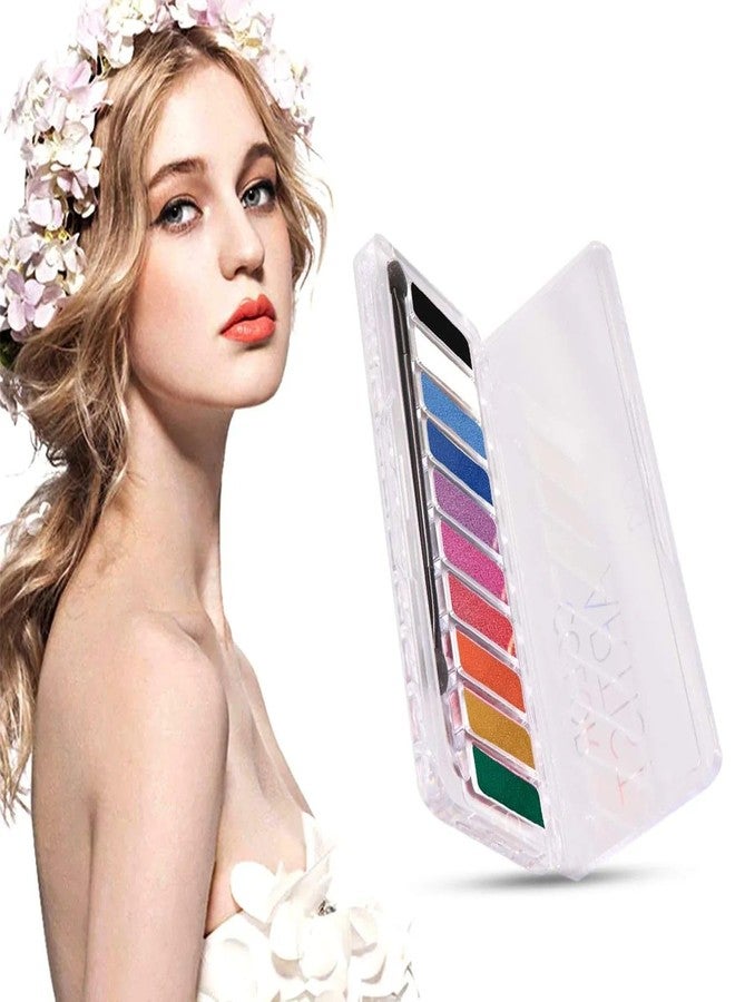 CVB ESS-102 10 Colours Eyeshadow Palette 15g | Long-Lasting, Glimmering & Sultry Shades for Bold and Subtle Eye Makeup Looks (Palette 01) - Image 5