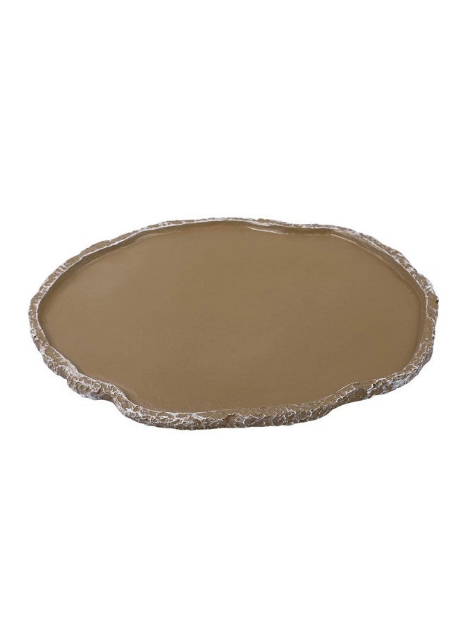 UEETEK Reptile Water Dish Reptile Feeding Plate : Resin Reptile Water Bowl Reptile Food Dish for Snakes Turtles Lizards, 7 x 5.5 x 0.3 inch - Image 1