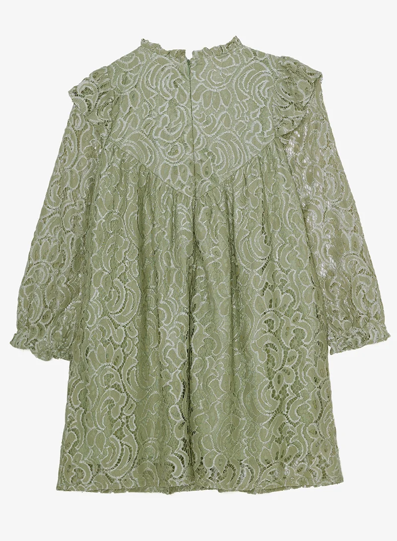 ريبلز مع نمشي Girls Lace Party Dress