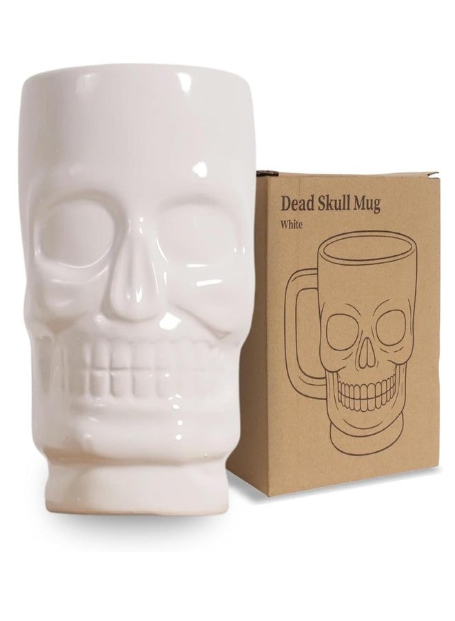 Goodscious Human Skull Coffee Mug & Gothic Decor, Novelty Ceramic Cup for Hot & Cold Drinks, Unique Coffee Mugs for Halloween Cup, Witchy Home Decor, Men & Women Goth Gifts for Kitchen, Office & Home Use, 17 oz - Image 1