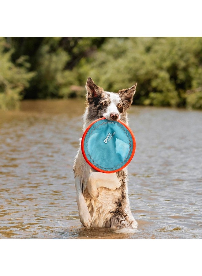 تشاكيت! لعبة تشاكيت! بارافلايت فلاينج ديسك للكلاب - طائرة مائية عائمة - مصنوعة من النايلون المتين وحواف مطاطية ناعمة - للكلاب المتوسطة والكبيرة - مقاس كبير - 9.75 بوصة طول × 9.75 بوصة عرض - عبوة من قطعة واحدة - Image 2