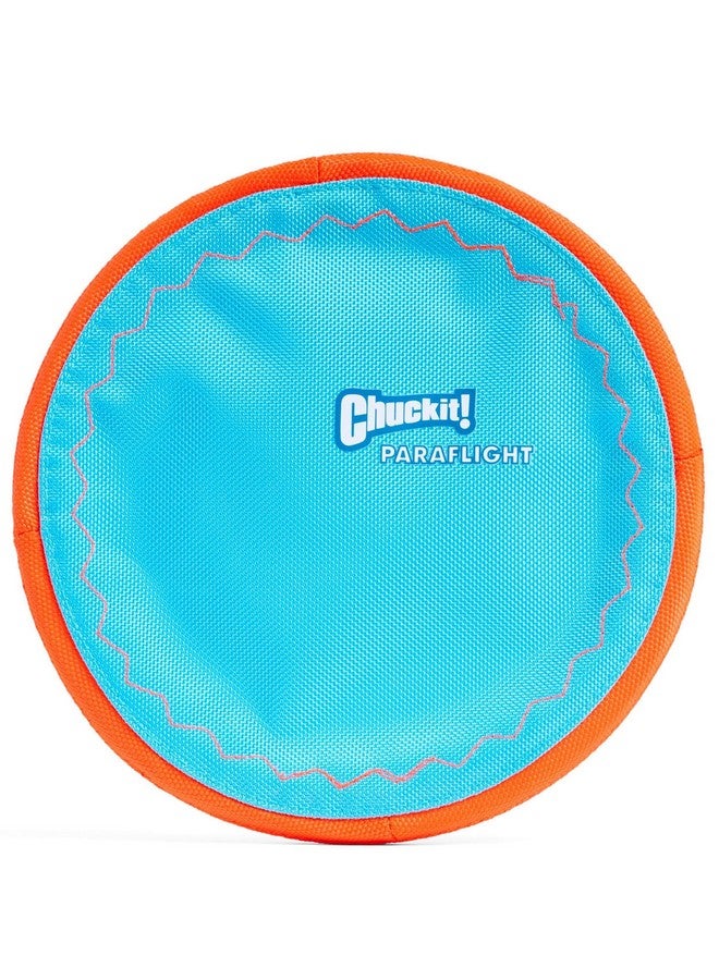 تشاكيت! لعبة تشاكيت! بارافلايت فلاينج ديسك للكلاب - طائرة مائية عائمة - مصنوعة من النايلون المتين وحواف مطاطية ناعمة - للكلاب المتوسطة والكبيرة - مقاس كبير - 9.75 بوصة طول × 9.75 بوصة عرض - عبوة من قطعة واحدة - Image 1