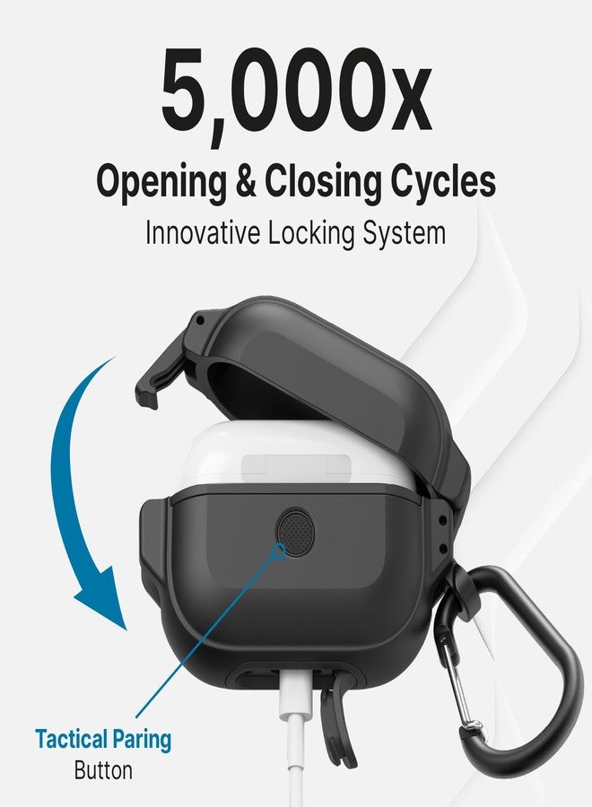 Catalyst Total Protection Case for AirPods Pro 2nd Generation Case - Waterproof, and Shockproof Rugged Full Body Case for AirPods Pro 1 and AirPods Pro 2, Secure Locking System Case with Carabiner - Image 5