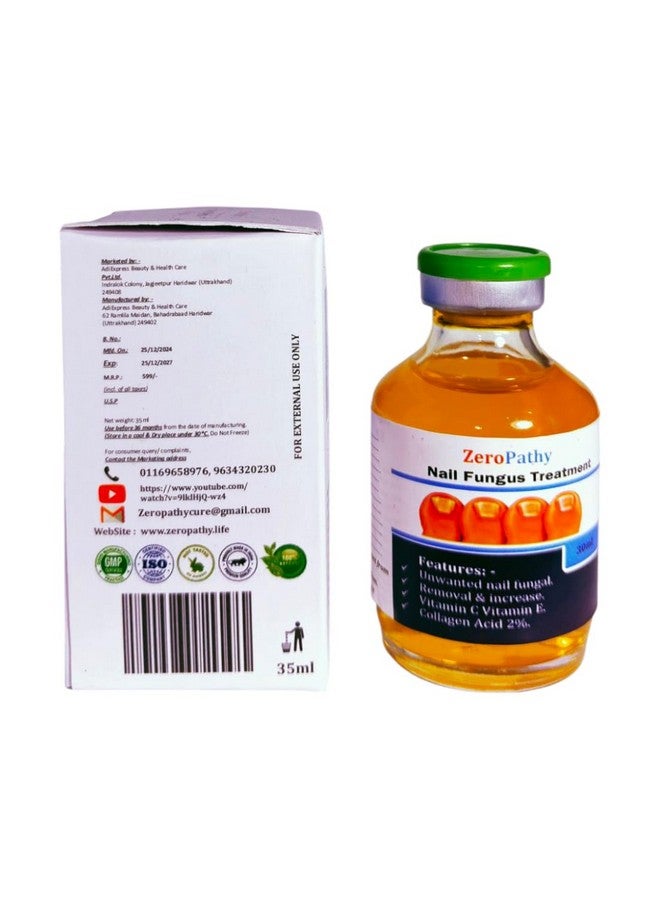 Zero Pathy ZeroPathy Nail Care Cream For Cuticle Care, Nail Growth & Strength Soft, Smooth, & Strong Lustrous Nails Unisex Nail Growth & Repair Ayurveda Cream - Herbal Nail Problem Solution Oil 35ml - Image 3