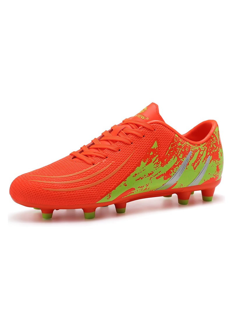 Sky View Soccer Shoes for Boys Girls Cleats FG sole Kids Athletic Football Shoes Youth Football Cleats Outdoor & Indoor Lightweight, Running & Training  - Image 1