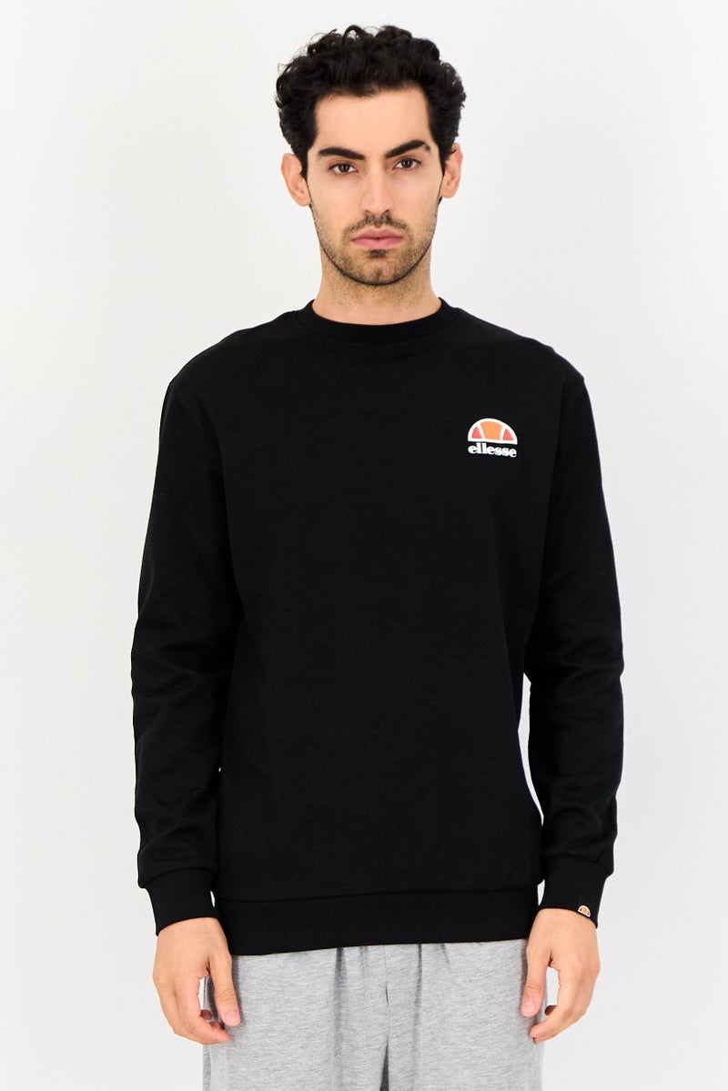 Ellesse Men Sportswear Fit Long Sleeve Outdoor Sweatshirt, Black - Image 1