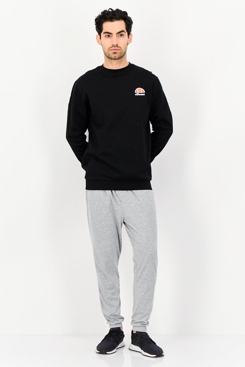 Ellesse Men Sportswear Fit Long Sleeve Outdoor Sweatshirt, Black - Image 4