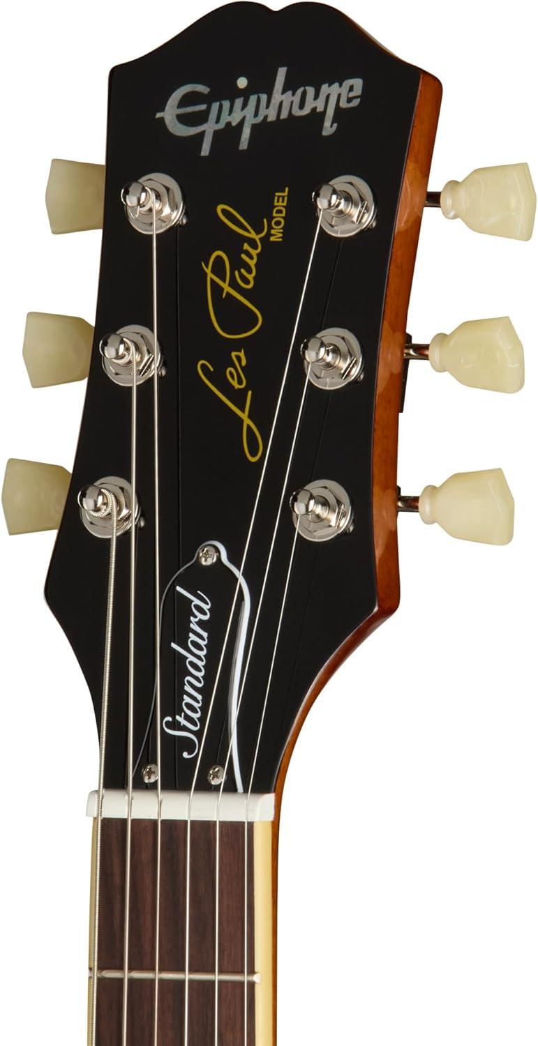 Epiphone Inspired by Gibson Les Paul Standard 50s Electric Guitar, Gold Top with Gig Bag - Image 5